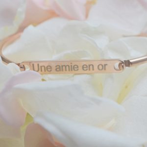 Bracelet gravé pour témoins