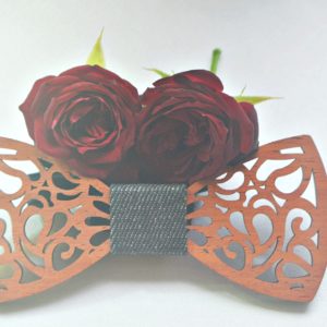 Noeud papillon en bois
