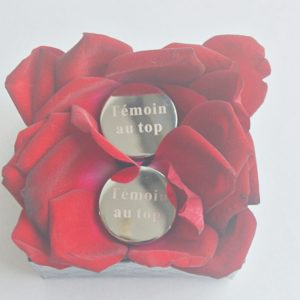 Bouton de manchette témoin